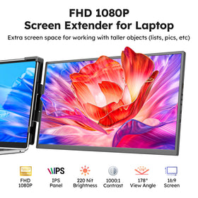 Dopesplay FHD 1080p IPS display delivers crisp visuals with vibrant color.