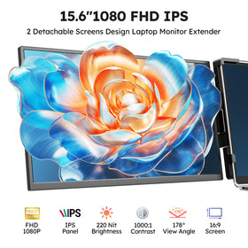 Dopesplay FHD IPS display shows crisp 1080p visuals on two screens.