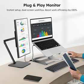 Dopesplay 1080p IPS display delivers sharp colors and wide viewing angles.