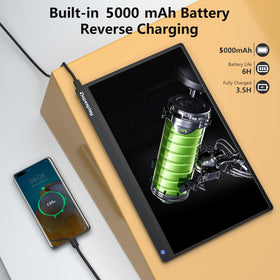 Dopesplay portable monitor in packaging shows quick setup