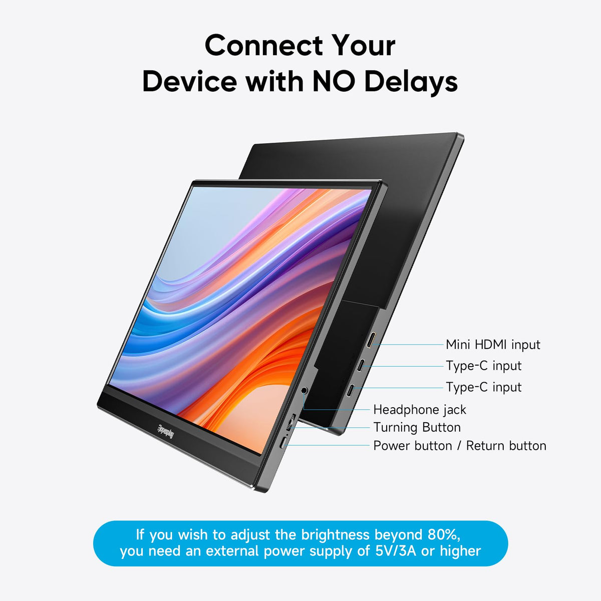 Dopesplay plug-and-play setup connects quickly as a second screen