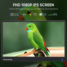 Dopesplay portable monitor side view highlighting slim travel profile