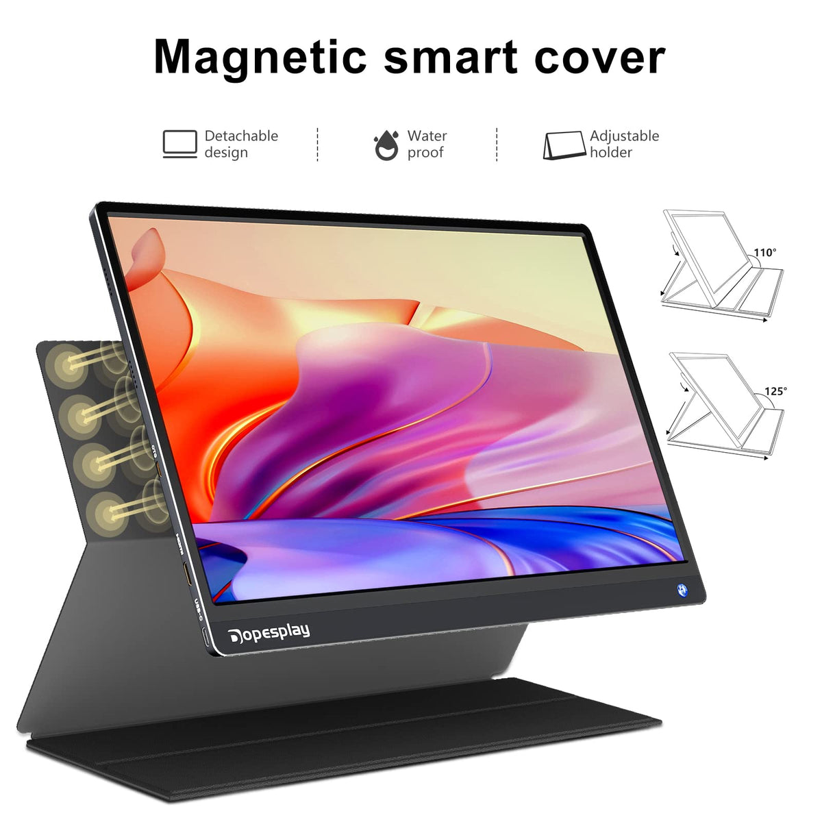 Dopesplay portable monitor with Nintendo Switch for on-the-go play