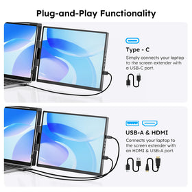 Dopesplay portable screen extender for on-the-go work.