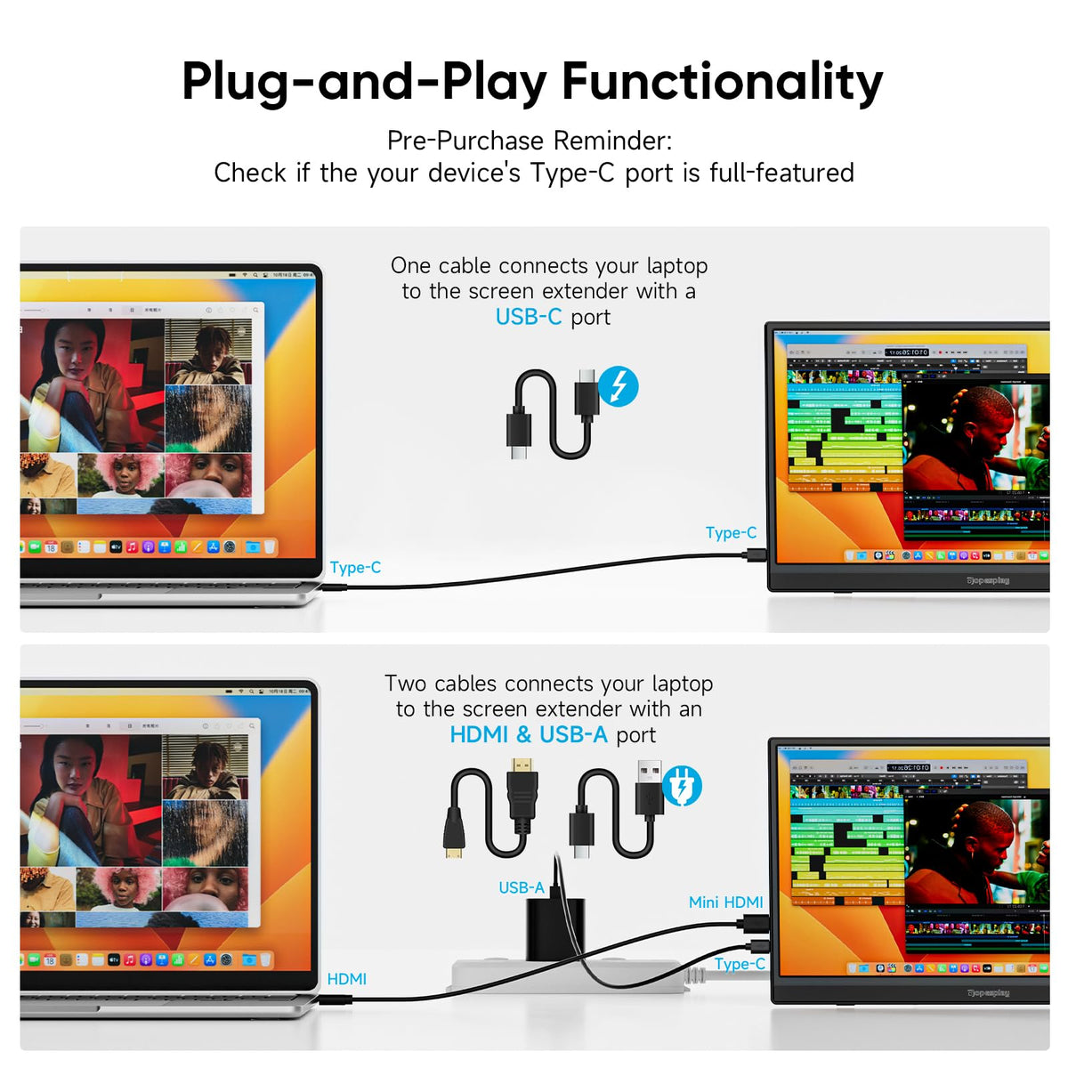 Dopesplay tilt-stand supports 0–90° angle for flexible screen setup