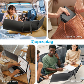 Dopesplay wide compatibility with 13.3- to 17-inch laptops and devices.