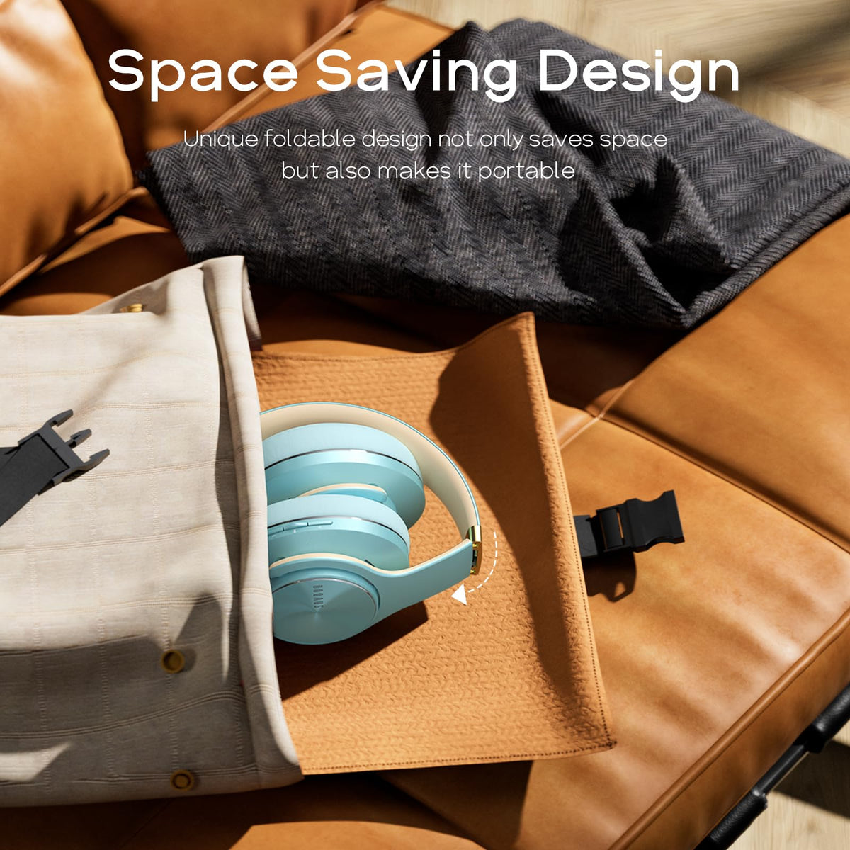 DOQAUS connected with 3.5mm cable offering battery-free listening benefit