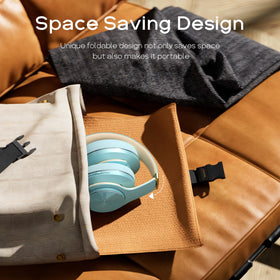 DOQAUS connected with 3.5mm cable offering battery-free listening benefit
