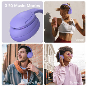 DOQAUS comfort memory foam ear cups and adjustable headband for long sessions