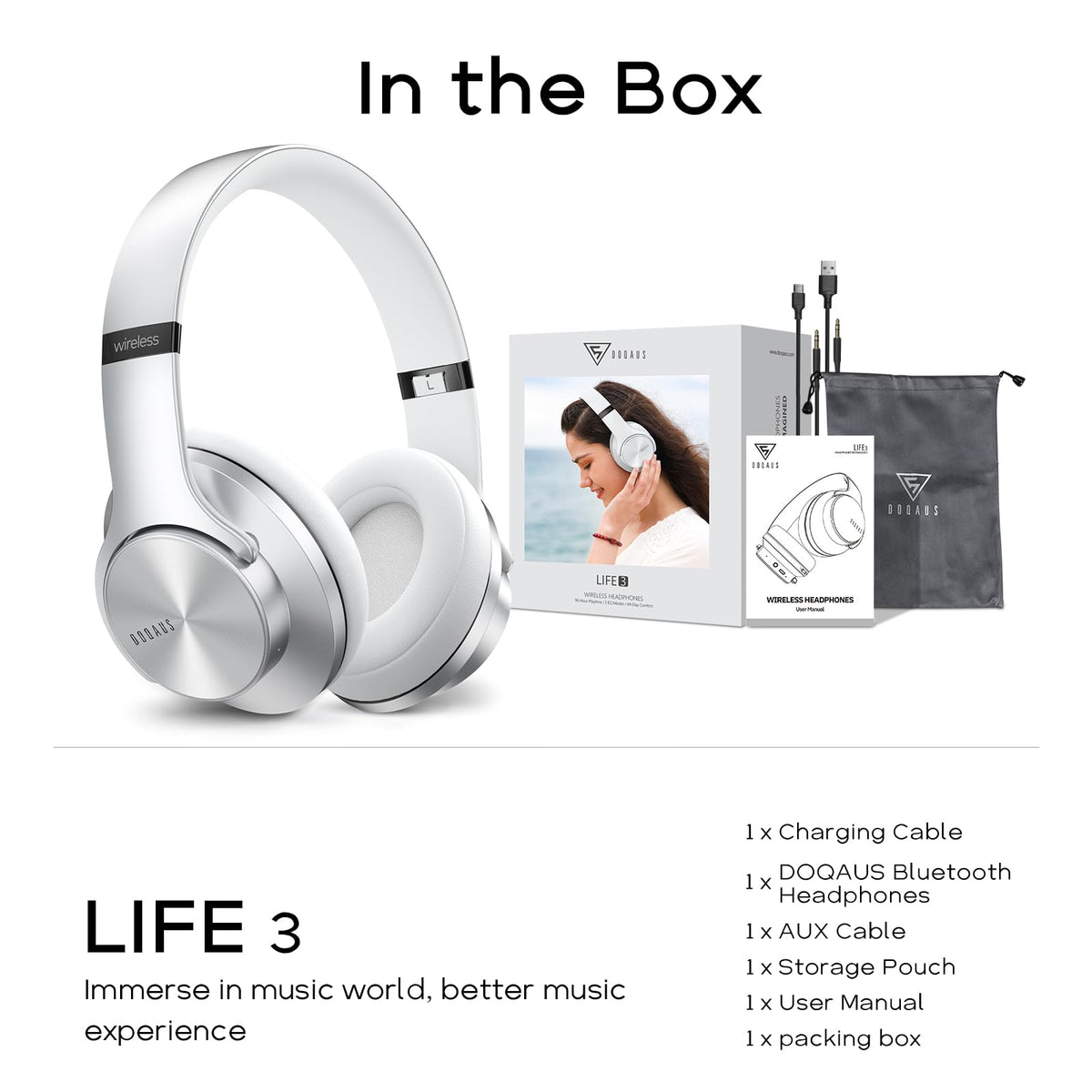 DOQAUS foldable design for travel-friendly storage and portability.