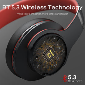 DOQAUS headphones folded compact for travel convenience and portability