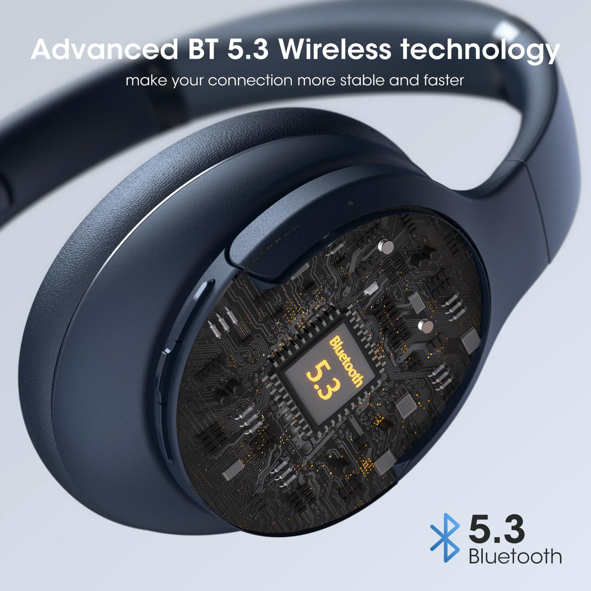 DOQAUS headphones folded for travel, saving space and weight