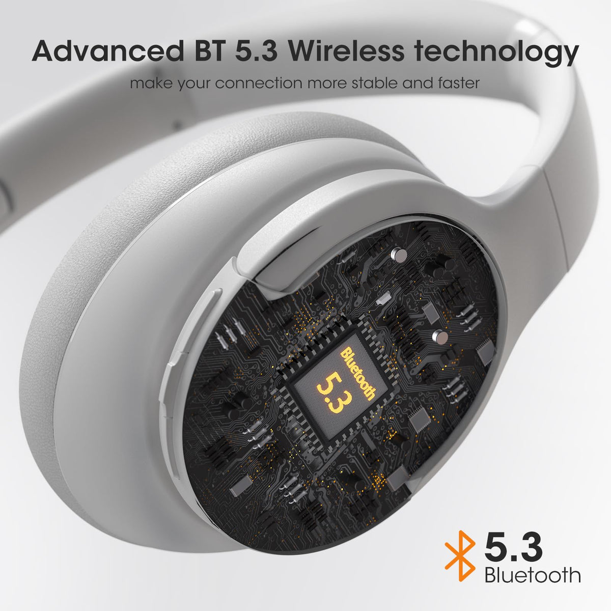 DOQAUS headphones with HD microphone for clear calls in busy environments
