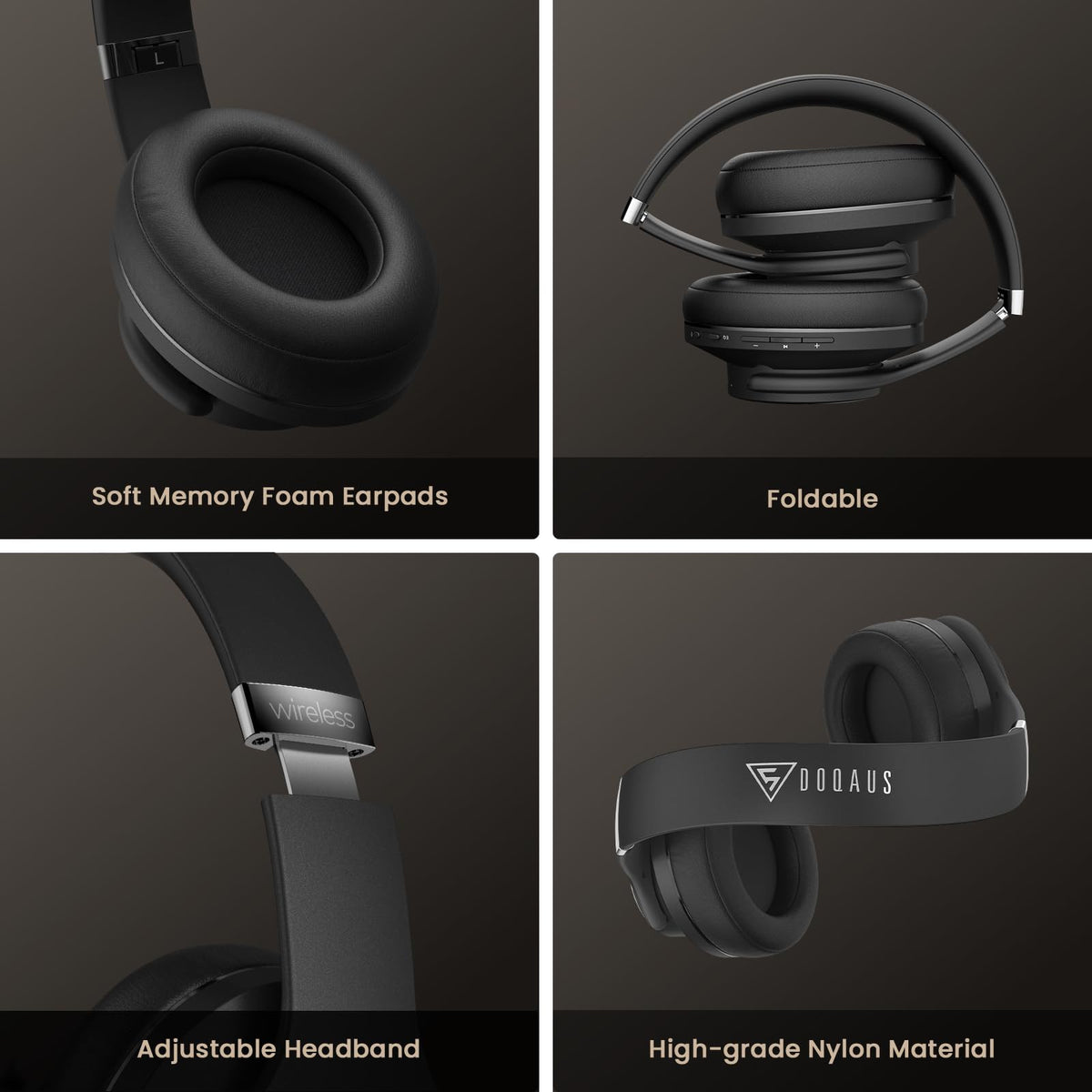 DOQAUS side profile showing built-in microphone for clearer calls