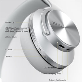DOQAUS soft ear cushions and ergonomic design reduce fatigue during long sessions.