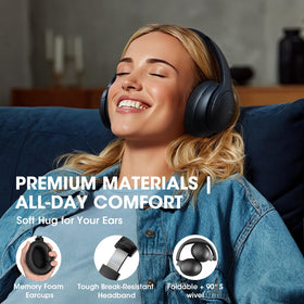 DOQAUS 40mm drivers deliver rich Hi-Fi bass and clarity