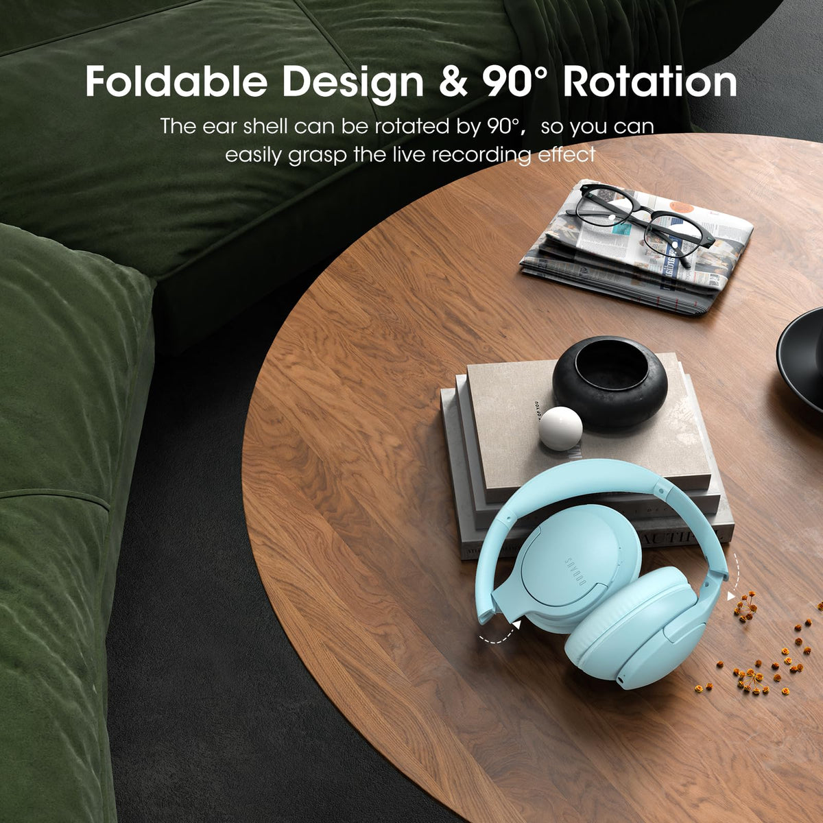 DOQAUS over-ear headphones all-day comfort for long sessions
