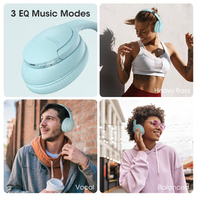 DOQAUS over-ear headphones dual-connectivity for multitasking