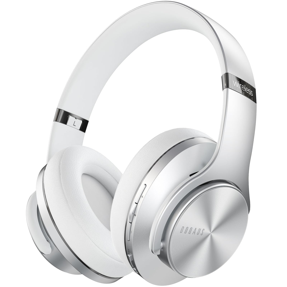 DOQAUS over-ear headphones with durable frame for daily comfort on the go.