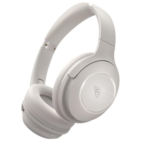 DOQAUS over-ear headphones front view, showcasing comfort and immersive sound for travel.