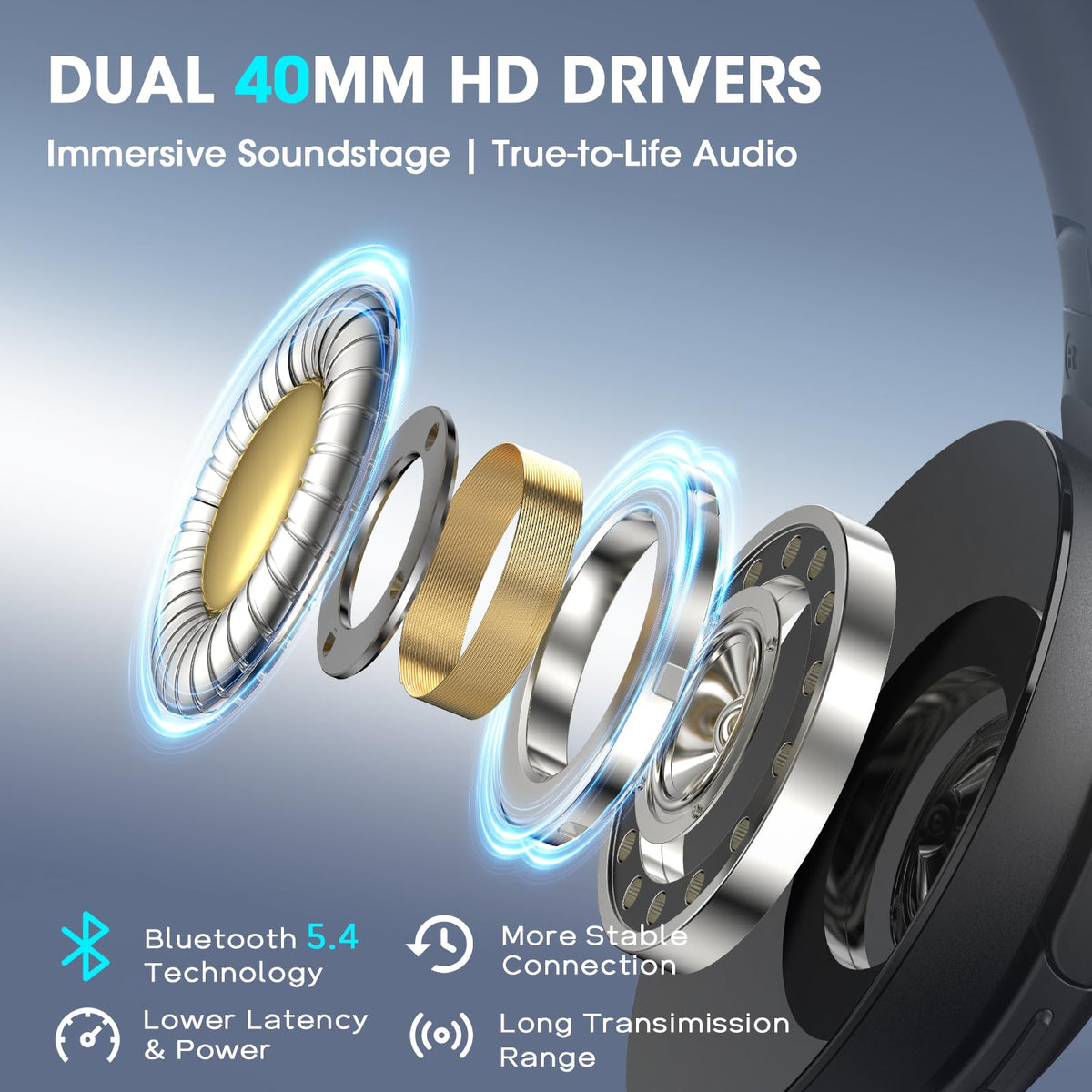DOQAUS sleep and movie modes for focused audio on the go