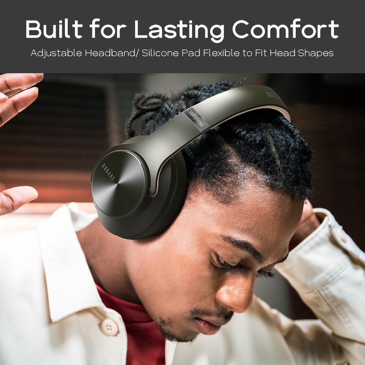 DOQAUS on traveler demonstrating comfort and long-wear suitability