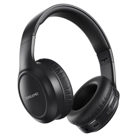 DOREAMO headphones 70-hour battery for long trips and all-day listening.