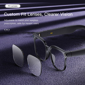 Dormiro camera glasses voice control for hands-free music and calls