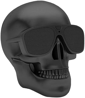 DORNLAT Skull Bluetooth Speaker front view shows portable design and unique art style