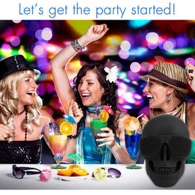 DORNLAT Skull Bluetooth Speaker handmade matte black finish emphasizes texture