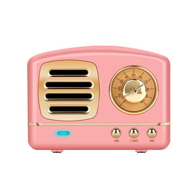 Dosmix pink portable Bluetooth speaker front view for compact travel use