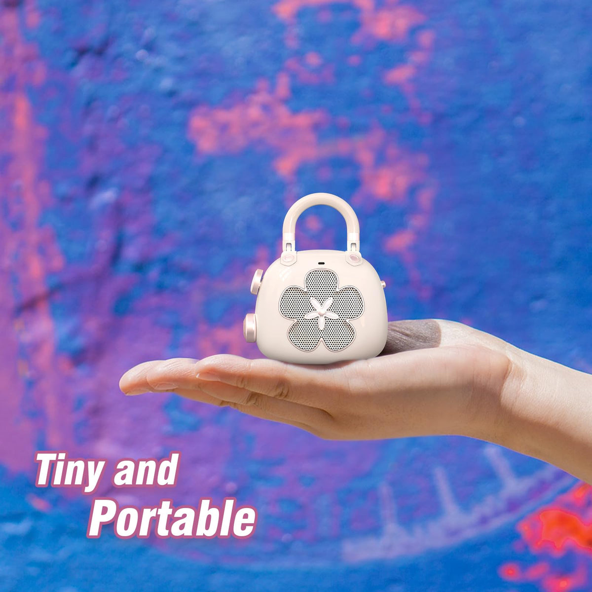 DOSS Candy bag charm attaches to purses for easy music access.