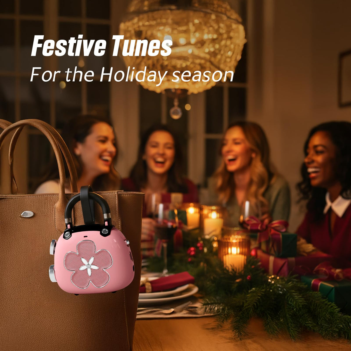 Compact 2-in-1 design blends style with portable audio.
