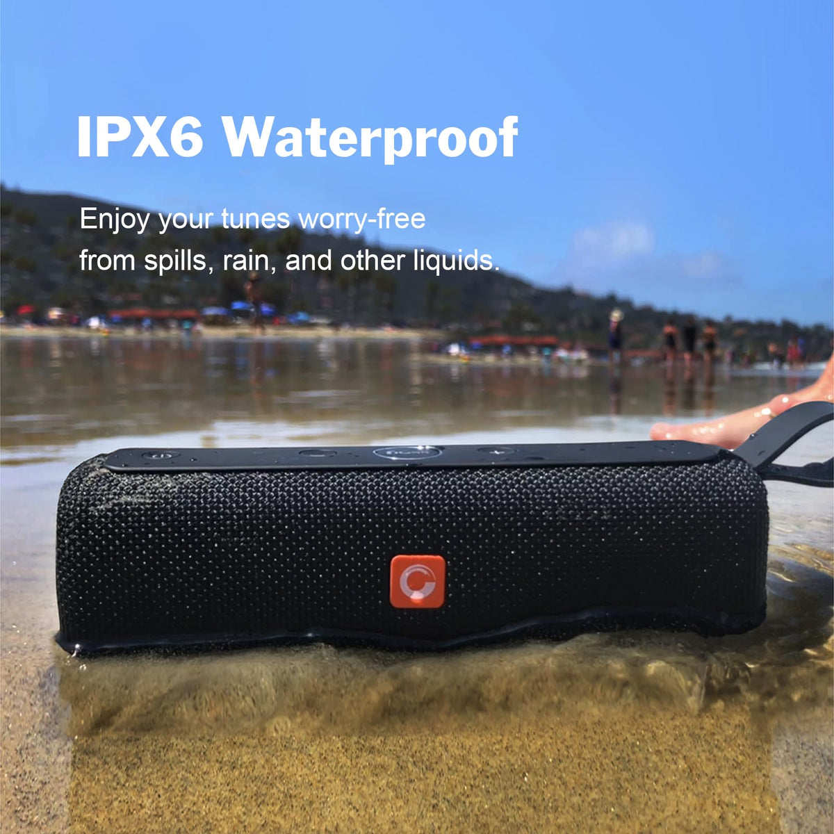 DOSS E-Go II fabric surface close-up demonstrating durable weather-resistant cover