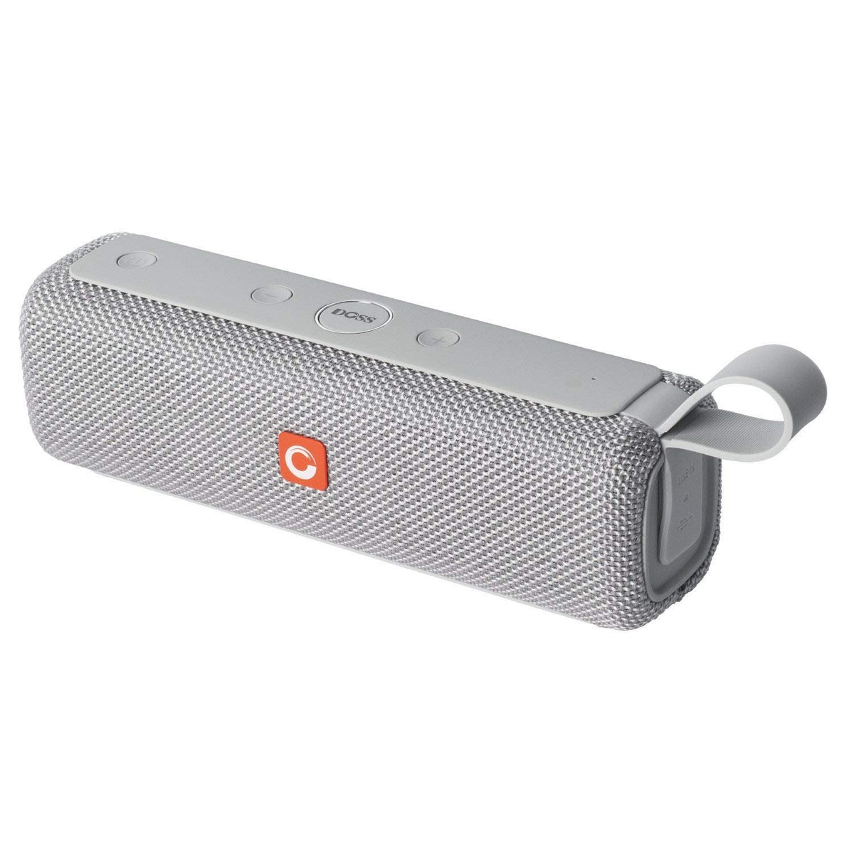 DOSS E-go II front view showing speakers and brand for clear audio benefit