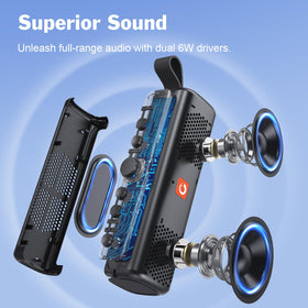 DOSS E-Go II top controls and buttons for easy playback and call control