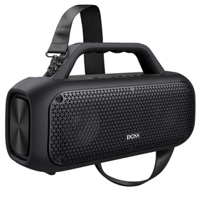 DOSS Extreme Boom front view showing powerful 60W speakers for outdoor gatherings.