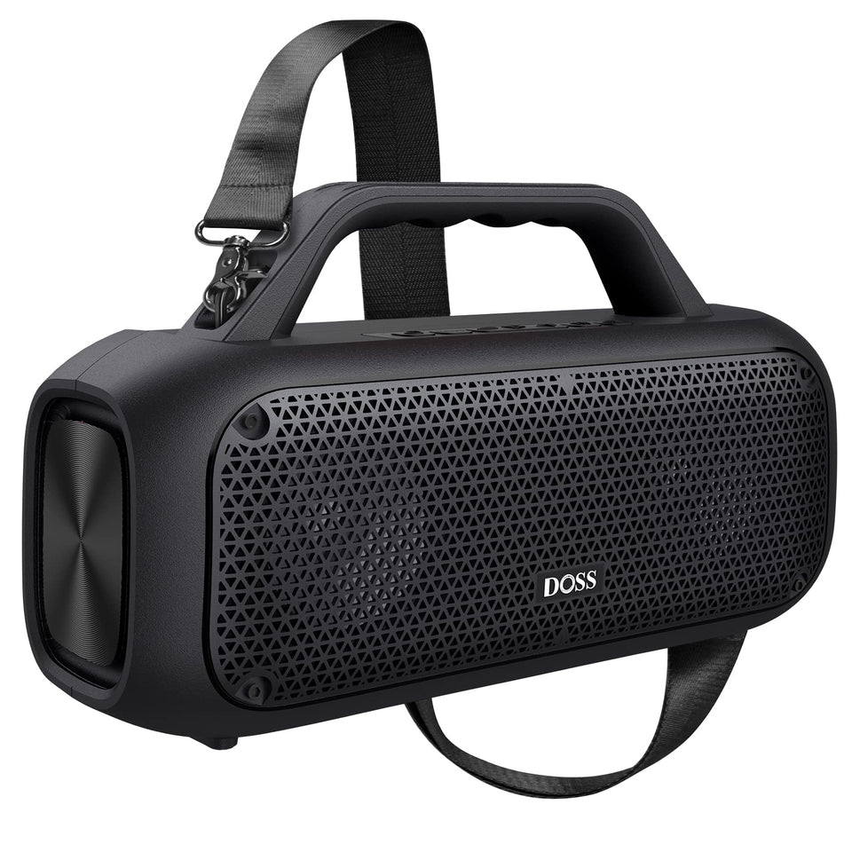 DOSS Extreme Boom front view showing powerful 60W speakers for outdoor gatherings.