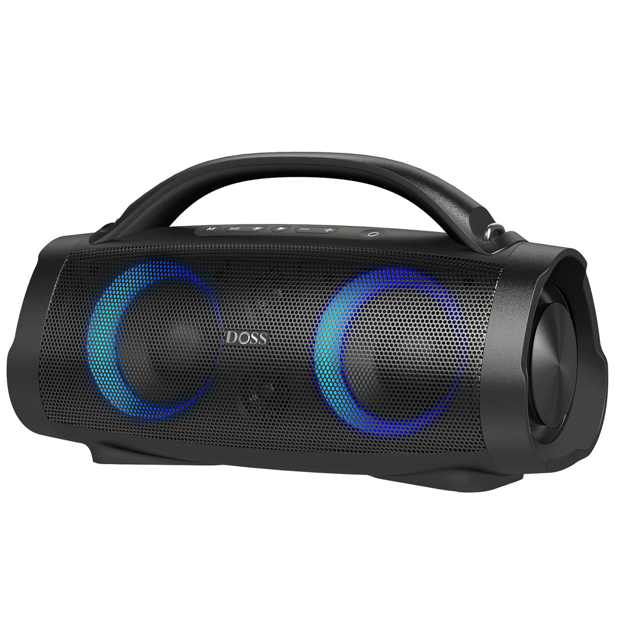 DOSS Extreme Boom+ front view showing 100W audio for outdoor parties