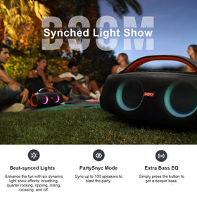 DOSS Extreme Boom+ PartySync capability expands sound with multiple speakers