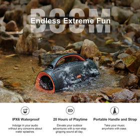 DOSS Extreme Boom+ IPX6 waterproof design by the poolside