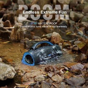 DOSS Extreme Boom Pro IPX6 waterproof design handles rain and splashes during outings.