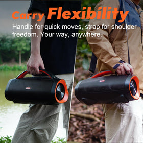 DOSS Extreme Boom Pro portable outdoor design ideal for camping and beaches