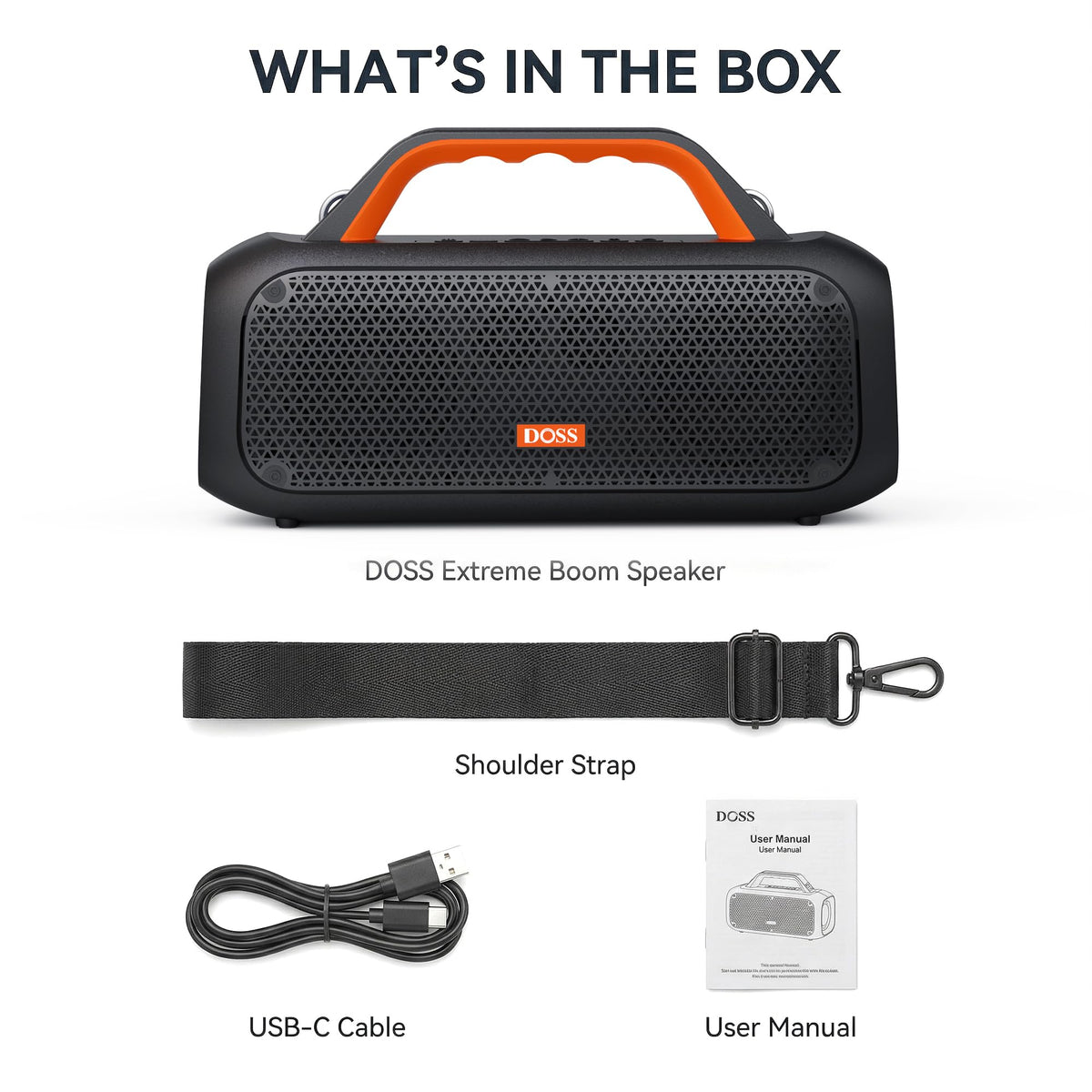 DOSS Extreme Boom on-the-go charging helps power devices during adventures.