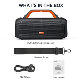 DOSS Extreme Boom on-the-go charging helps power devices during adventures.