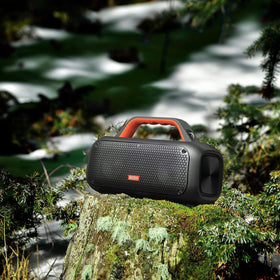 DOSS Extreme Boom side view highlighting rugged build for outdoor days.