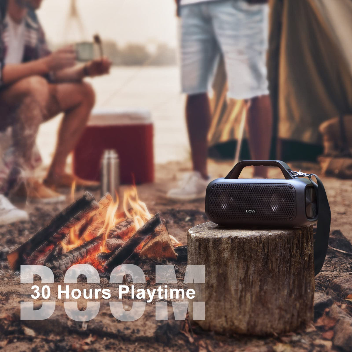 DOSS Extreme Boom TWS pairing enables joining two speakers for bigger sound.