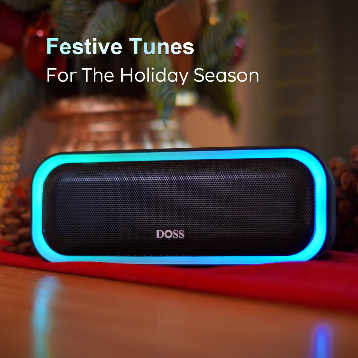 DOSS SoundBox Pro at an outdoor party showing durable sound for gatherings