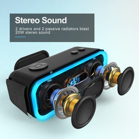 DOSS SoundBox Pro side profile highlighting compact build for easy transport