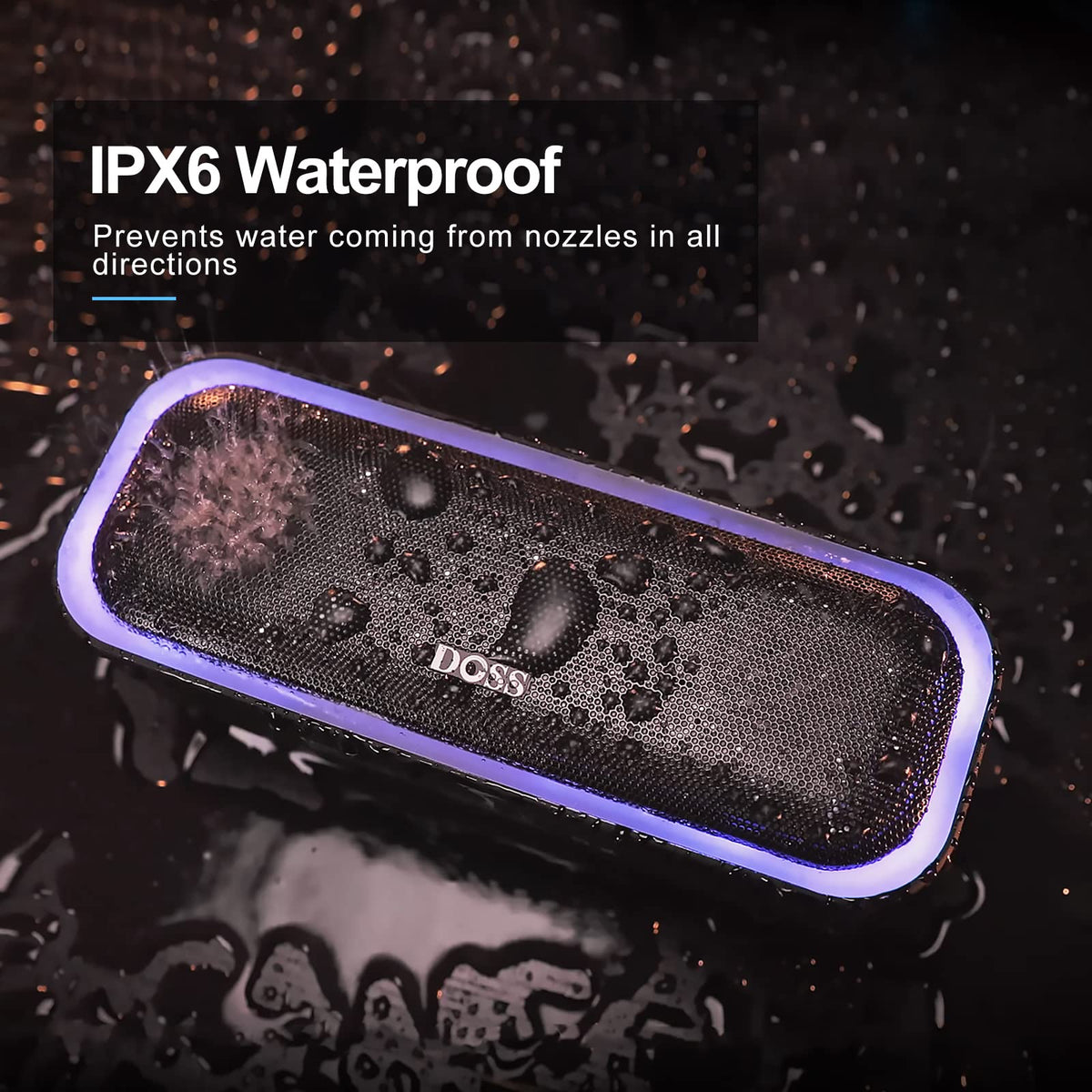 DOSS SoundBox Pro wireless stereo pairing enables bigger room-filling sound